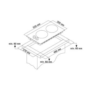 Thermogatz Εστία Αερίου Αυτόνομη Άνω Πάγκου TGS 9311 IX – 04.405.131