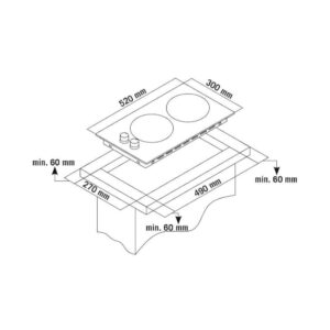 Thermogatz Εστία Αερίου Αυτόνομη Άνω Πάγκου TGS 9430 GL – 04.405.130