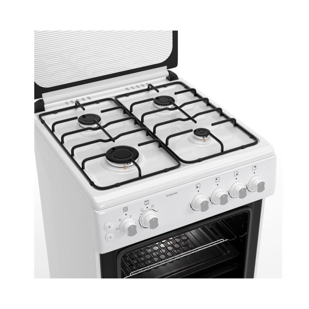 Thermogatz Κουζίνα Αερίου 64lt με Εστίες Αερίου TG 1010 WH - 04.401.071